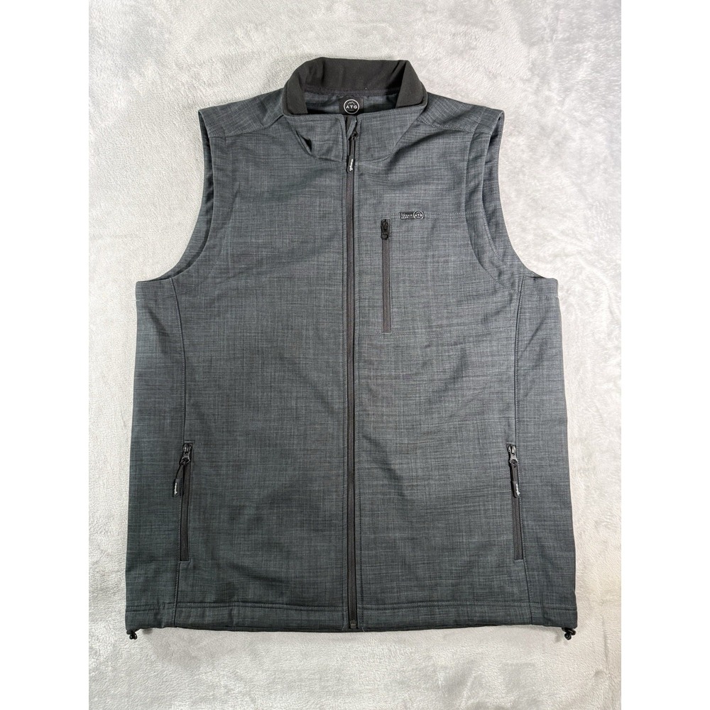 Wrangler ATG Vest Mens XL Tall Grey Full Zip Outdoor
